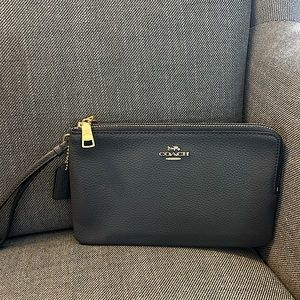 Brand New Coach Wristlet (Dark Navy Blue)